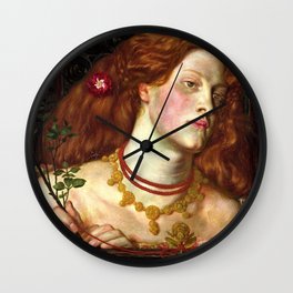 Dante Gabriel Rossetti "Fair Rosamund" Wall Clock