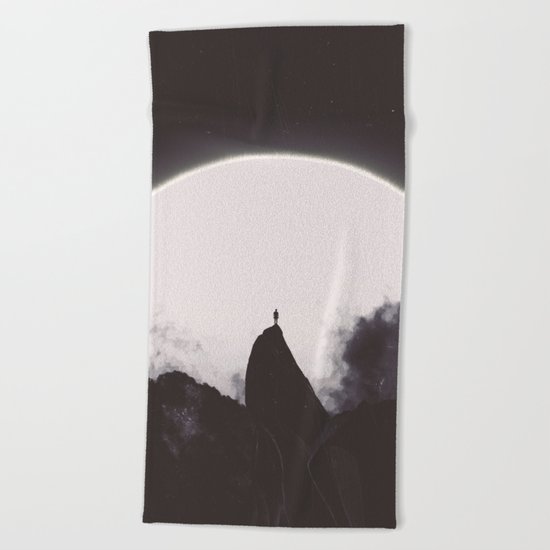 Abaddon Black & White Beach Towel