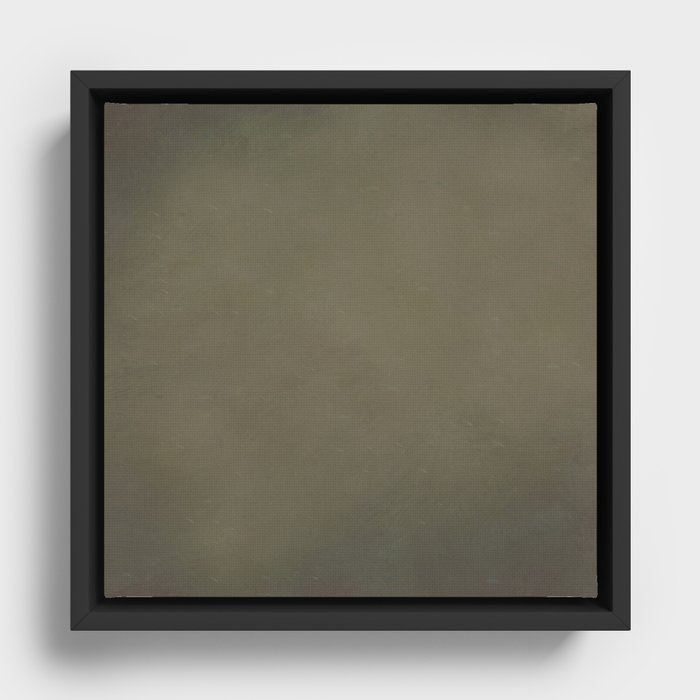 Abstract old olive or army green Framed Canvas