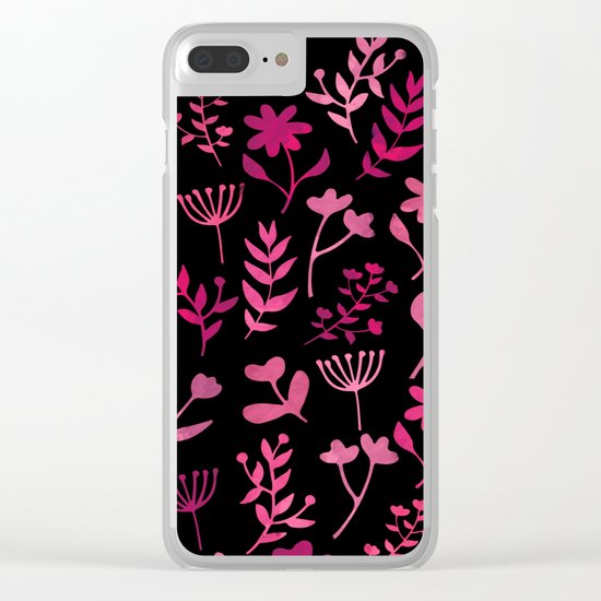 Lovely Pattern XV Clear iPhone Case