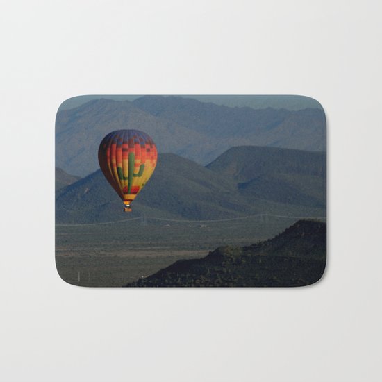 Hot Air Balloon over Arizona Morning Bath Mat