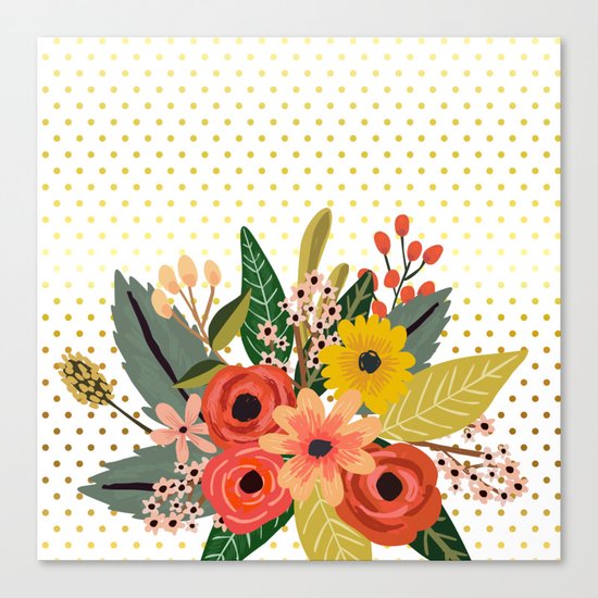 Flowers bouquet #1 Canvas Print