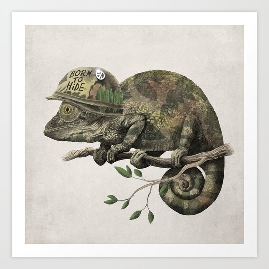 Born to Hide Art Print