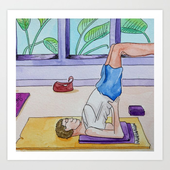 Yoga Man Art Print
