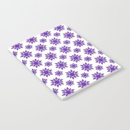 Vintage Style Hint Of Very Peri Floral Pattern #2 Notebook