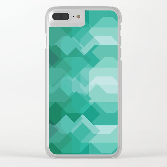 Emerald gem stone Clear iPhone Case