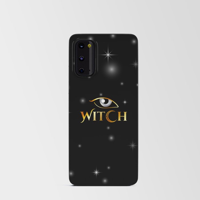 New World Order golden witch eyes with crescent moon	 Android Card Case