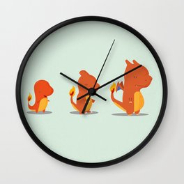 Evolution fire Wall Clock