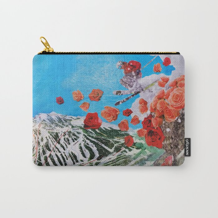 Ski Roses Carry-All Pouch