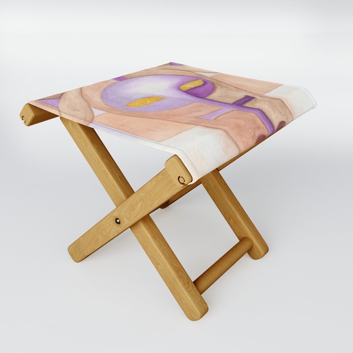 Taurus Zodiac Artwork Folding Stool