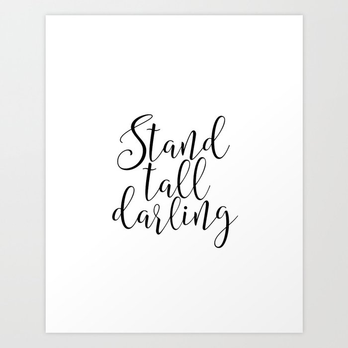 Office Wall Art Office Decor Printable Wall Art Stand Tall Darling
