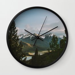 Banff Mountains Wall Clock