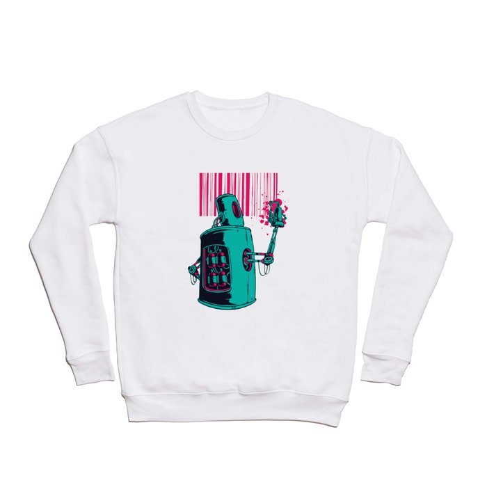 Robot Graffiti Crewneck Sweatshirt