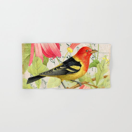 Vintage Bird #4 Hand & Bath Towel