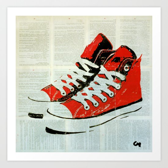 Sneakers. Art Print