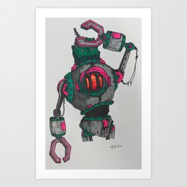 Be your own kind of robot Art Print