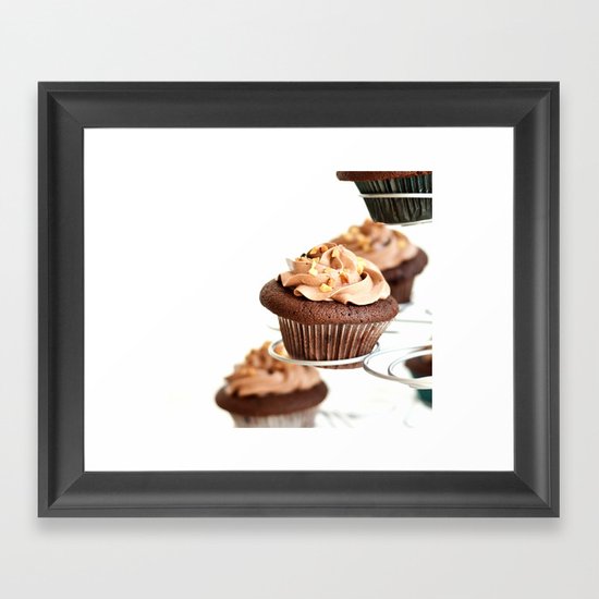 nutella cup cake Framed Art Print
