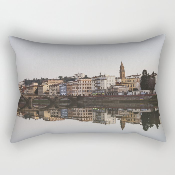 Florence Reflected  |  Travel Photography Rectangular Pillow