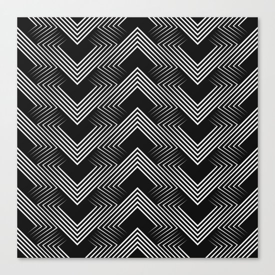 Art Deco . Mountains . Canvas Print