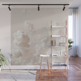 Light Academia Aesthetic white clouds Wall Mural