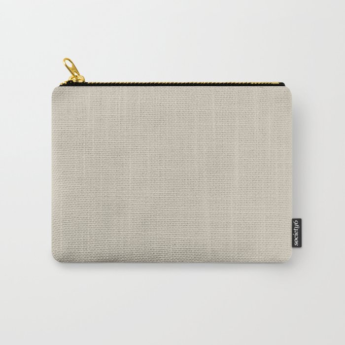 Ultra Pale Taupe Solid Hue - 2022 Color - Shade Dunn and Edwards Doric White DET641 Carry-All Pouch
