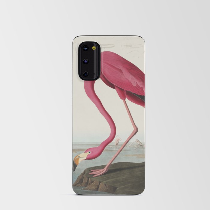 Pink Flamingo x Vintage Audubon Illustration Android Card Case