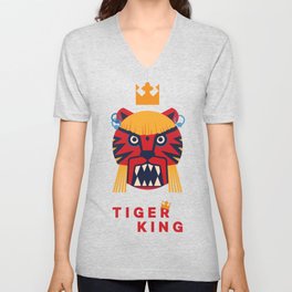 TIGER V Neck T Shirt
