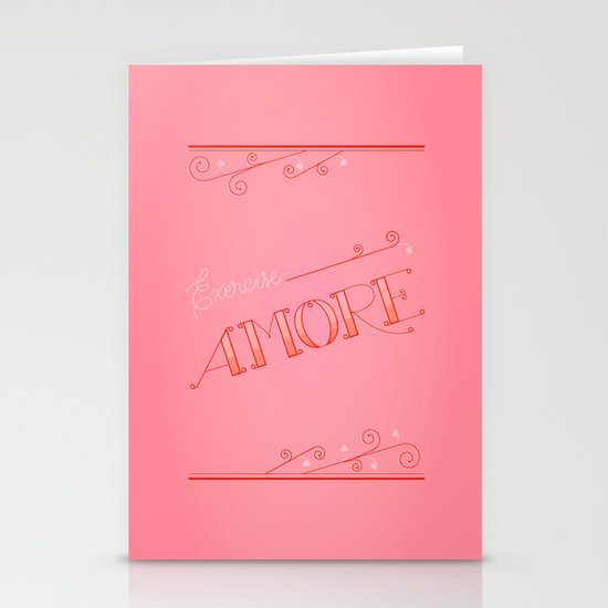 Exercise more. A PSA for stressed creatives. Stationery Cards