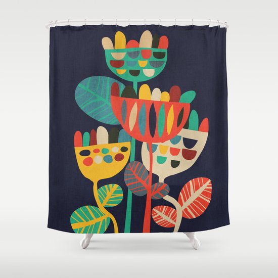 Wild Flowers Shower Curtain