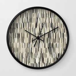 Simple Grey Retro Motif Wall Clock