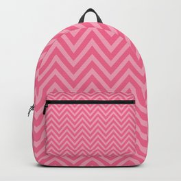 Pale Red and Pink Vintage Chevron Stripes Backpack
