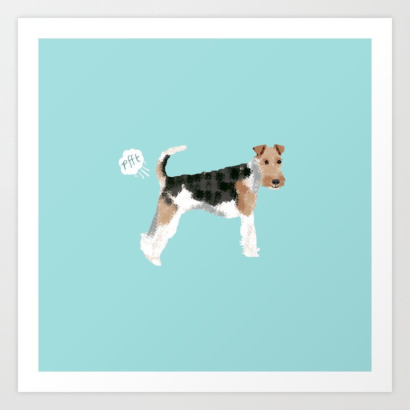 wire fox terrier funny farting dog 