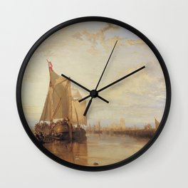The Dort Packet-Boat from Rotterdam J. M. W. Turner Wall Clock