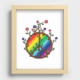 Growing Peace Recessed Framed Print