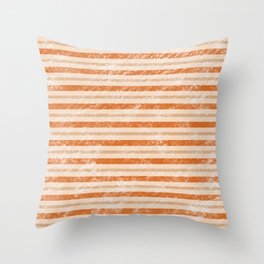 Retro Grunge Stripes Pattern  Throw Pillow