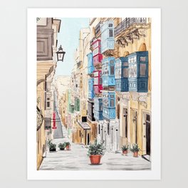 Valletta, Malta Art Print