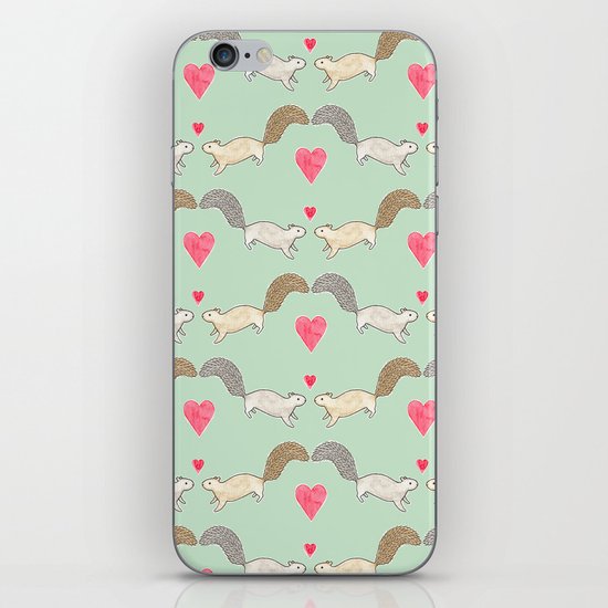 Squirrel Love iPhone & iPod Skin