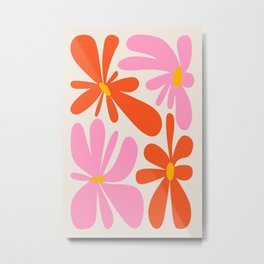 Bloom: Peach Matisse Color Series 04 Metal Print | Graphicdesign, Mid Century, Colorful, Retro, Art, Boho, Matisse, Modern, 70S, Summer 