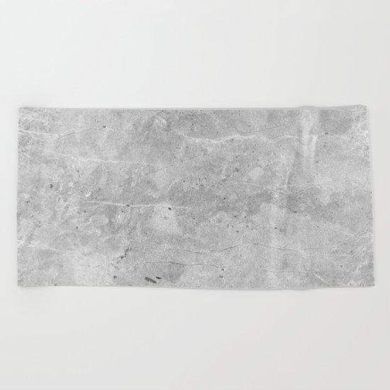 Gray Concrete Beach Towel