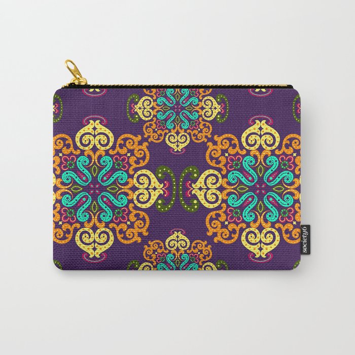 Ethnic Curlsley patterns-5 Carry-All Pouch