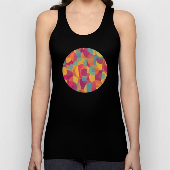 Abstract Circle Pattern - Colorful Dream Unisex Tank Top