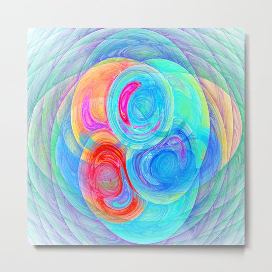 abstract planets Metal Print