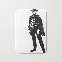 Man With No Name Bath Mat | Gold, Blondie, Eyes, Outlaw, Ugly, Tuco, Drawing, Bad, Sergio, Cemetery 