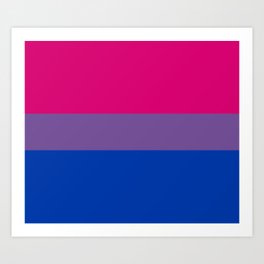 Bisexual Pride Flag Art Print
