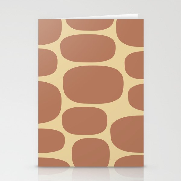 Modernist Spots 259 Brown and Tan Stationery Cards