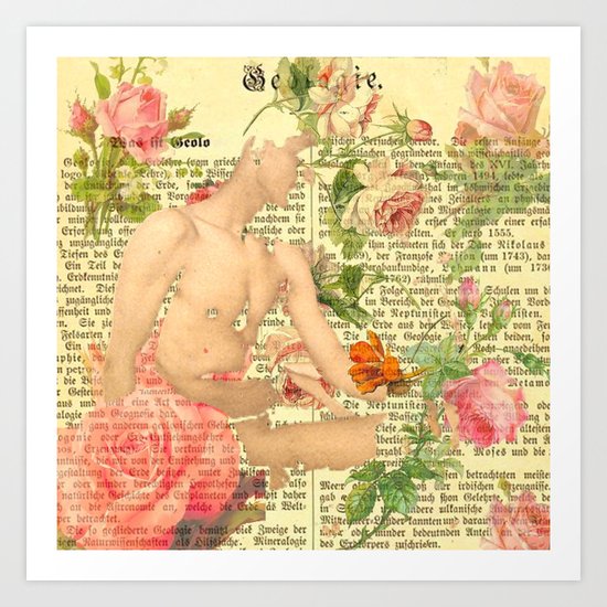 Rose Boy Art Print