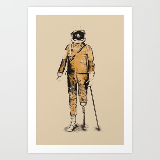 Astropirate (Watercolors) Art Print