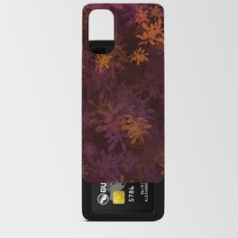 Berry Colored Floral Pattern Android Card Case