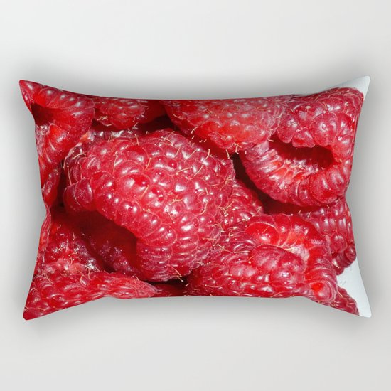 Raspberries Rectangular Pillow