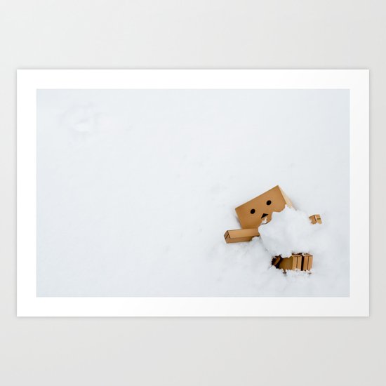 The Snowball Fight Art Print